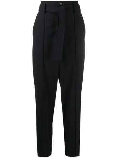 Isabel Marant High-waist Tapered Trousers In Blue