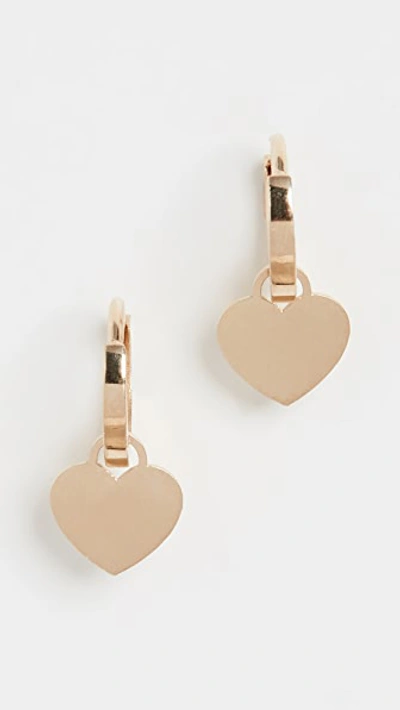 Ariel Gordon Jewelry 14k Charming Hoops In Heart