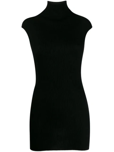 Pre-owned Yohji Yamamoto 2000s Knitted Top In Black