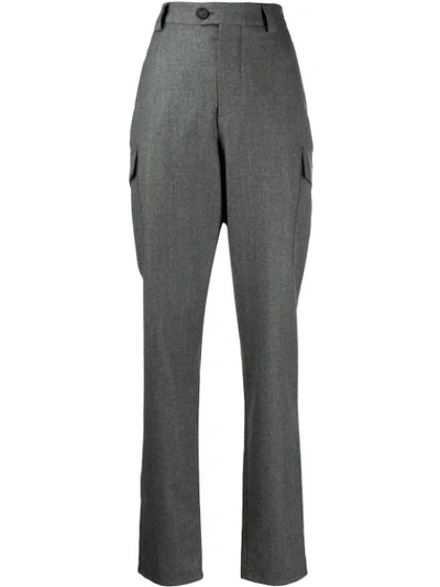 Brunello Cucinelli Straight-leg Cargo Trousers In Grey