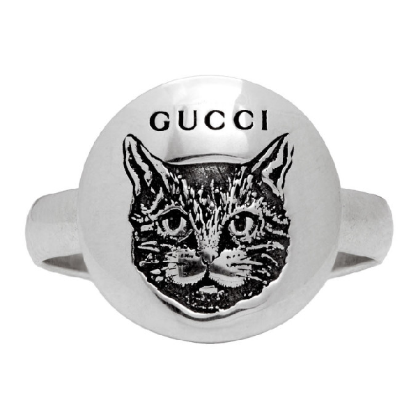 gucci star cat ring