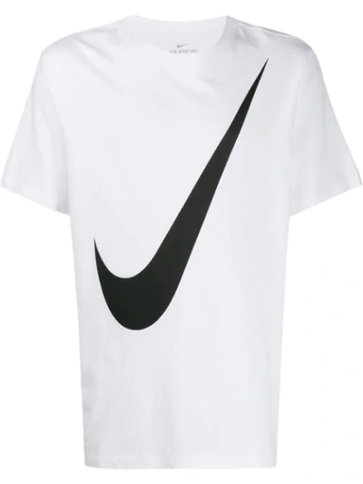 Nike Big Swoosh Logo T In White | ModeSens