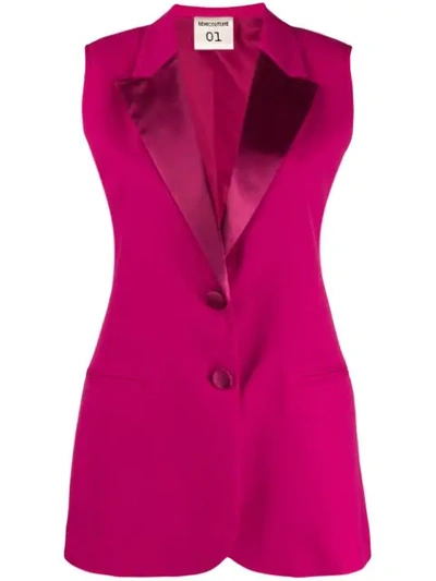 Semicouture Tailored Waistcoat In G74 Pink