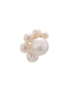 Sophie Bille Brahe 14kt Yellow Gold Federico Pearl Stud In White