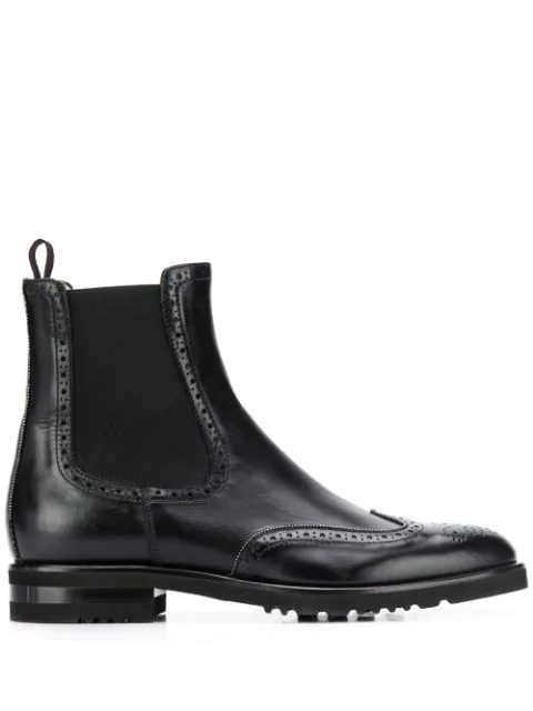 brogue style chelsea boots