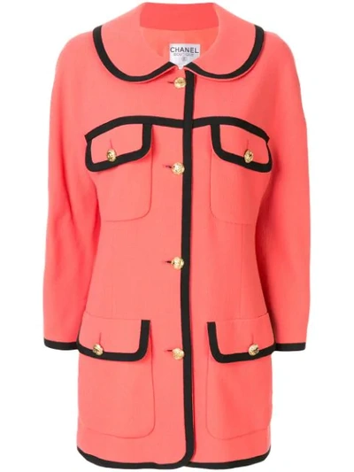 Pre-owned Chanel Long Sleeve Jacket In Pink
