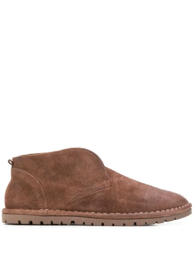Marsèll Textured Slip-on Boots In Brown