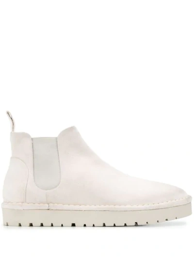 Marsèll Textured Slip-on Boots In Neutrals