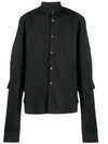 Comme Des Garçons Homme Deux Poplin Shirt In Black