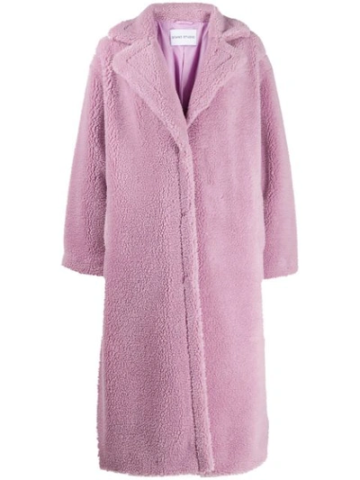 Stand Studio Maria Faux Fur Coat In 5170 Light Violet