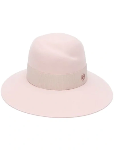 Maison Michel Wide Brimmed Hat In Pink