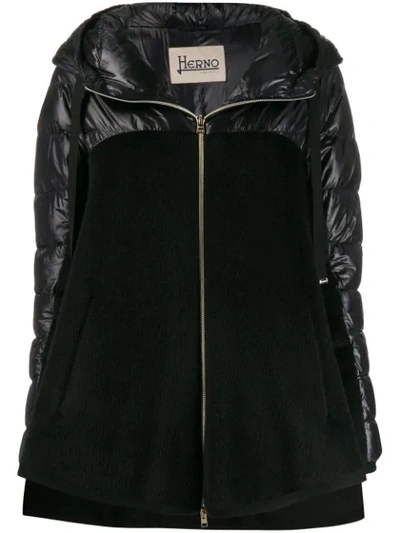 Herno Zip-front Padded Jacket In Black