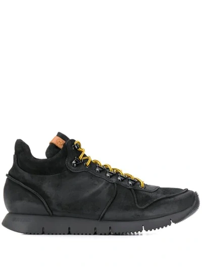 Buttero Lace Up Sneakers In Black