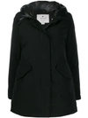 Woolrich Hooded Padded Jacket In Black