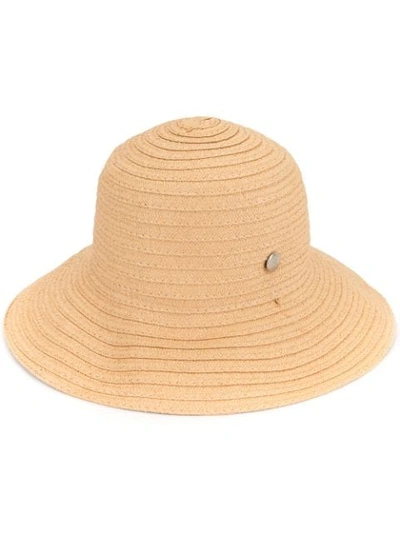 Pre-owned Fendi 2000s Straw Hat In Brown