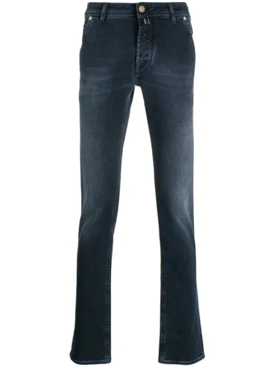 Jacob Cohen High Waist Slim-fit Jeans In Blue