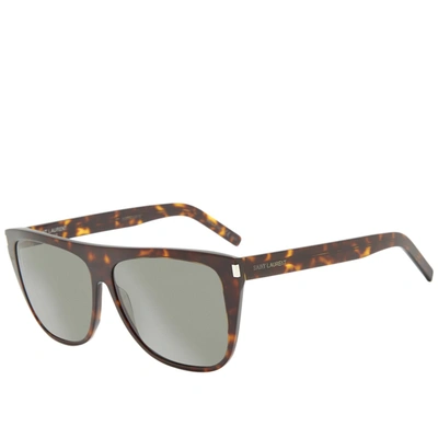 Saint Laurent Sl 1 Slim Sunglasses In Brown
