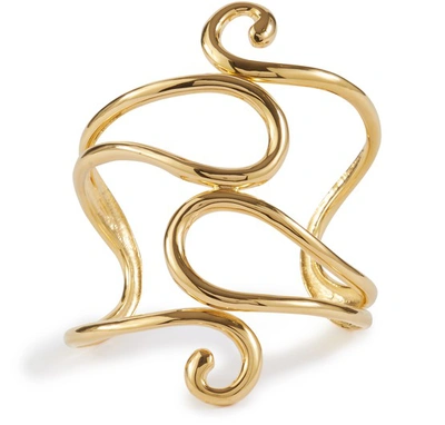 Aurelie Bidermann Sofia Cuff In Gold