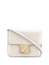 Fendi Ff Karligraphy Cross-body Bag In Neutrals