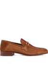 Gucci Brown Phyllis Suede Loafers