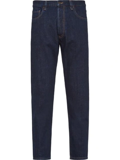 Prada Mid-rise Straight-leg Jeans In Blue