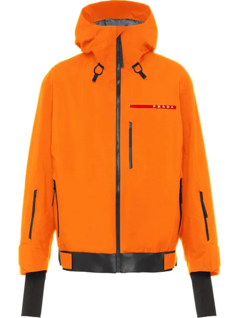 Prada Linea Rossa Multi-zip Technical Jacket In Orange | ModeSens