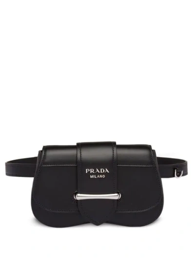 Prada Sidonie Belt Bag In Black