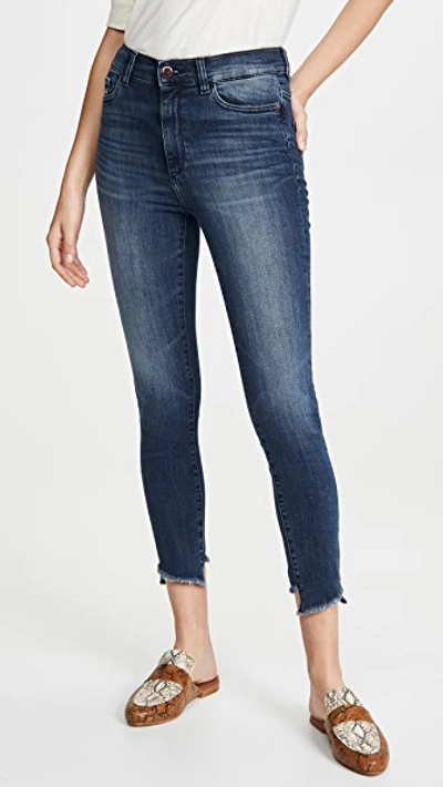 Dl 1961 X Marianna Hewitt Farrow Crop High Rise Skinny Jeans In Truman