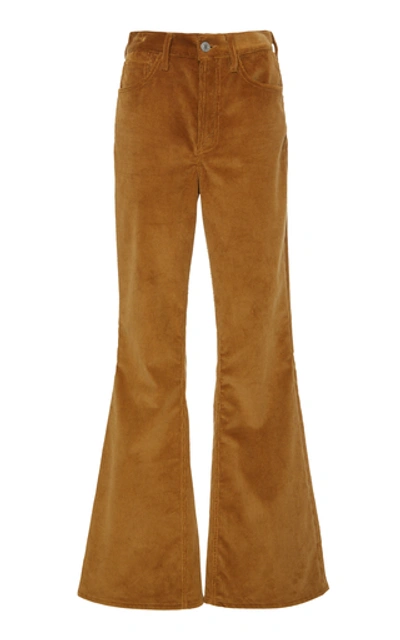 Re/done 70s Ultra High Rise Bell Bottoms In Neutral