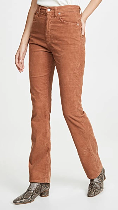 Agolde Vintage High Rise Flare Pants In Crawfish