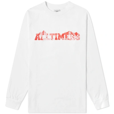 Alltimers Long Sleeve Rock Planet Tee In White
