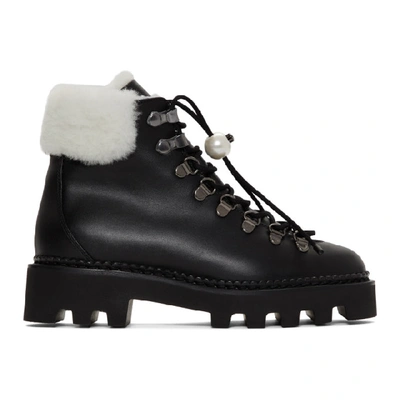 Nicholas Kirkwood Black Delfi Hiking Boots In N99 Black