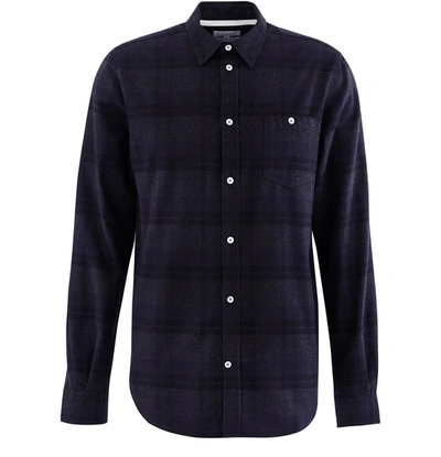 Norse Projects Anton Flannel Shirt In Dark Navy