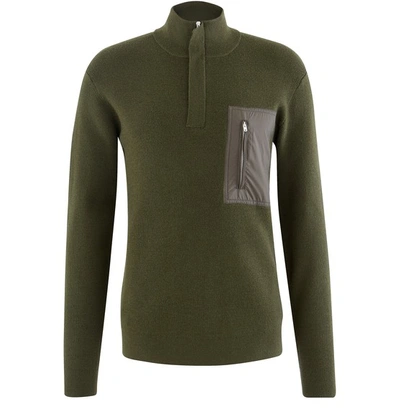 Norse Projects Fjord Zipped Cardigan In Beech Green