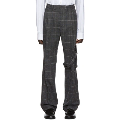Off-white Grey Slim Cargo Trousers In 0800 Medgry