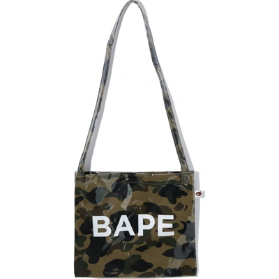 Pre-owned Bape  1st Camo Shoulder Bag Green