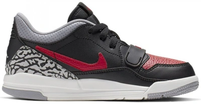 Pre-owned Jordan Legacy 312 Low Bred Cement (ps) In Black/gym Red-black-cement Grey