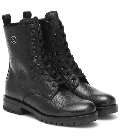 Bogner New Meribel Leather Ankle Boots In Black
