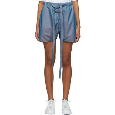 Fear Of God Blue Iridescent Military Physical Training Short In 465 Blue Ir