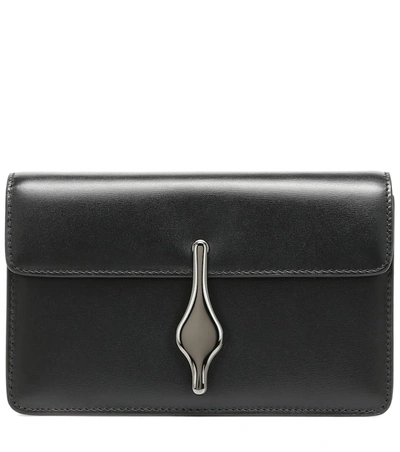 Alaïa Franca Leather Clutch In Black