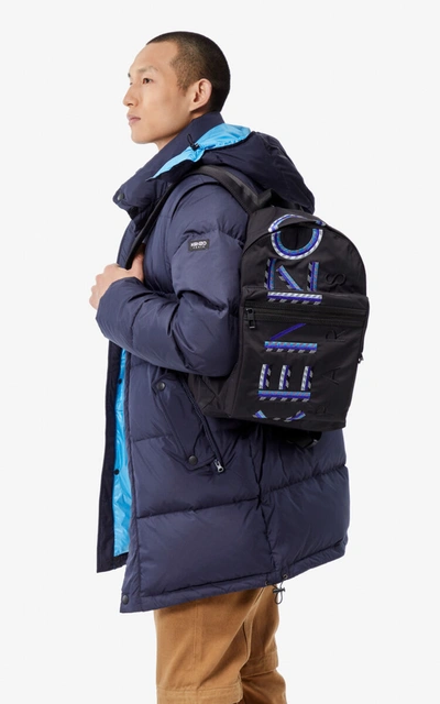 Kenzo Large  Logo Backpack In Black