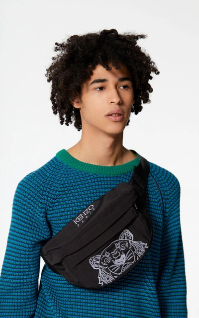 Kenzo Tiger Bumbag In Black