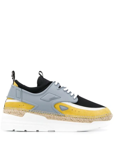 Kenzo K-lastic Espadrille Sneakers In Grey