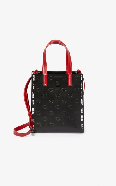 Kenzo Small Blink Multi-eye Tote Bag In Black