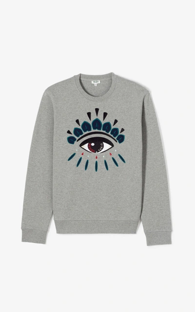 Kenzo Sweatshirt Eye In Dove Grey