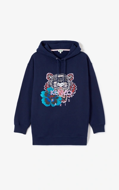 Kenzo 'indonesian Flower' Tiger Hoodie