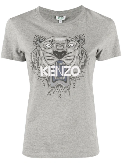 Kenzo Classic Tiger Classic T-shirt In Grigio