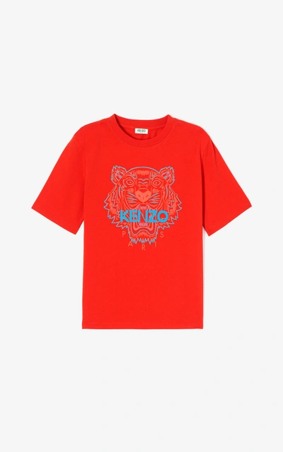 Kenzo Tiger T-shirt In Medium Red