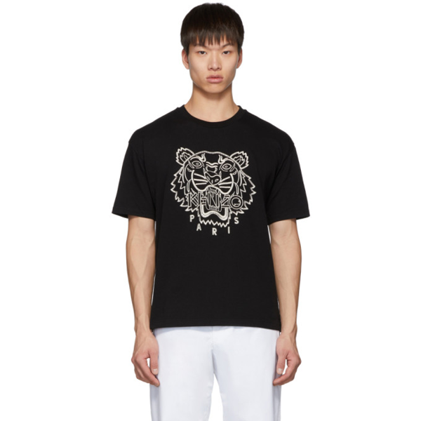 kenzo t shirt tiger black