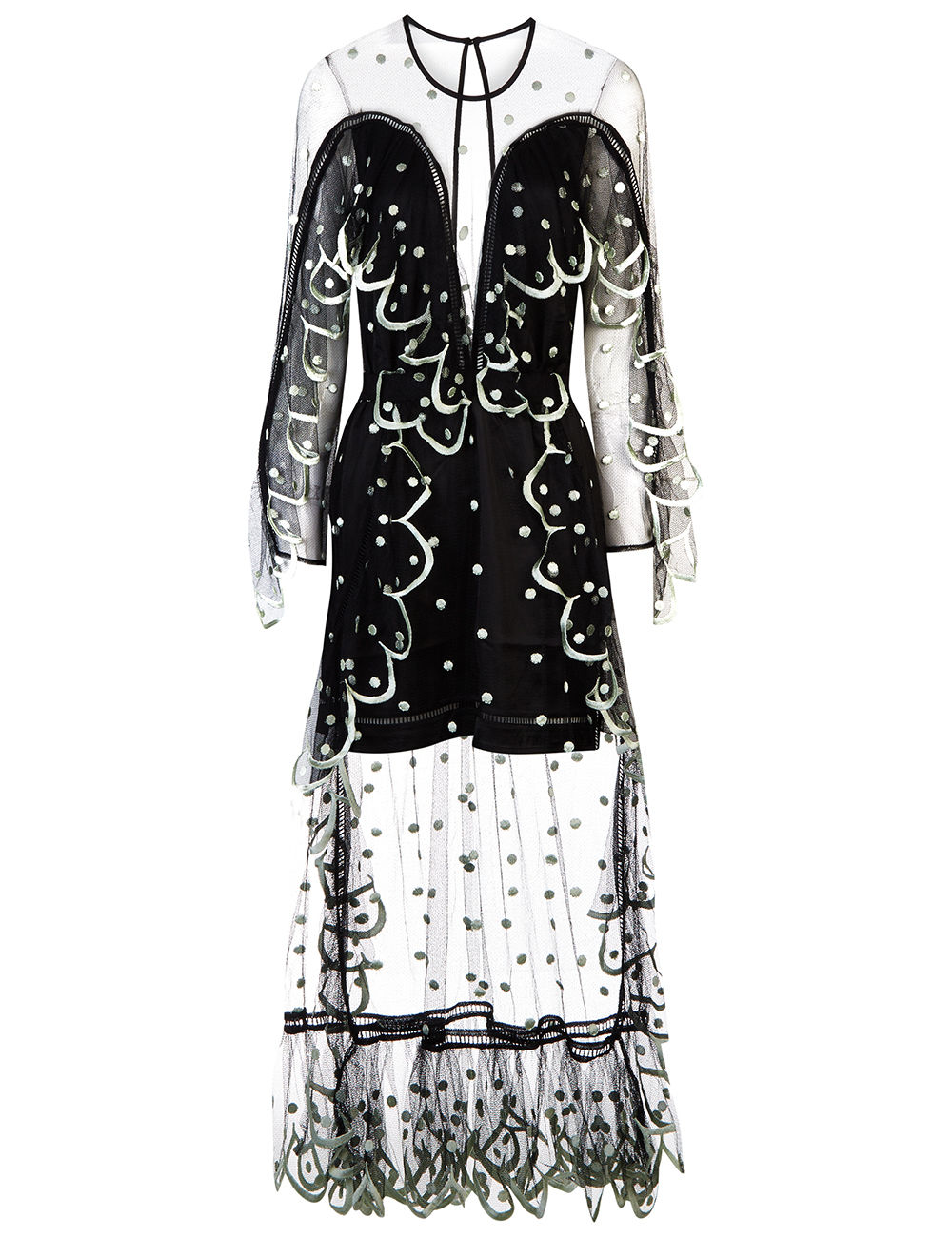 Alice Mccall Black Tulle Senorita Dress | ModeSens